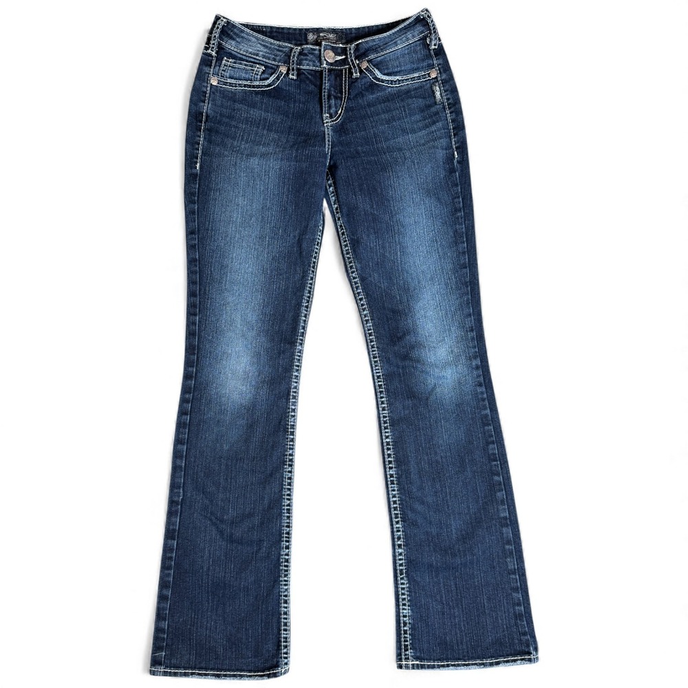 Silver Co. Suki Bootcut‎ Jeans Mens 28x33 Blue Denim Slim Fit High Rise Casual